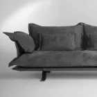 Divano design moderno in pelle Shita, 170, 220 oppure 250 cm Viadurini