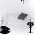 Divano design moderno in plexiglass trasparente Jolly, made in Italy
