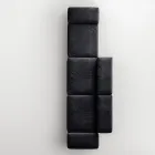 Divano Modulare Moderno con Base in Vetro di Design Made in Italy - Saphir Viadurini