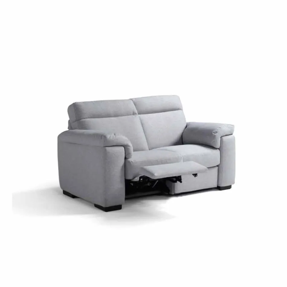 Divano relax elettrico 2 posti,2 sedute elettriche Lilia,made in Italy Viadurini