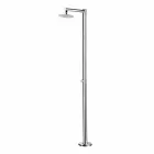 Doccia Esterna in Acciaio Inox con Rubinetto Temporizzato Made in Italy - Modeo Viadurini