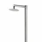 Doccia Esterna in Acciaio Inox Cromato con Miscelatore Made in Italy - Modeo Viadurini