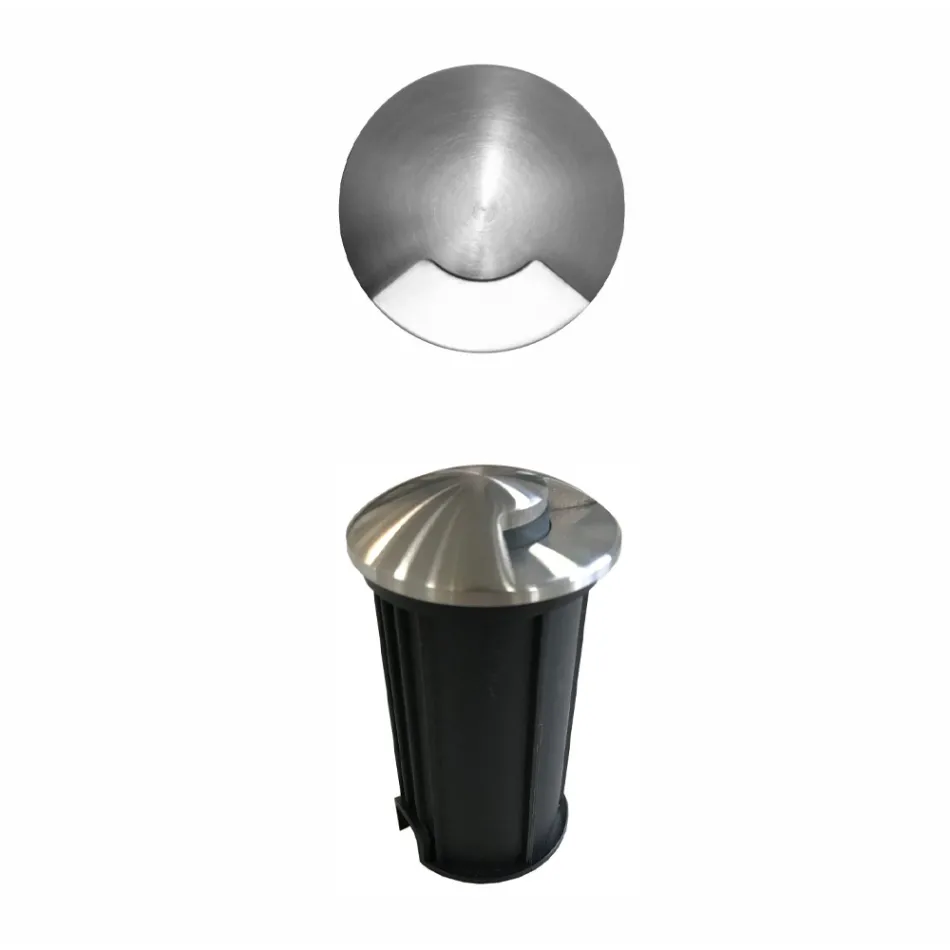 Faretto Rotondo a Led 2W per Esterno in Acciaio Inox, 4 Pezzi - Mayor Viadurini