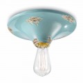 Faretto vintage da soffitto artigianale in ceramica Erica Ferroluce