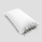 Federa di Lino con Pizzo Bianco per Letto Design di Lusso Made in Italy - Kiss Viadurini