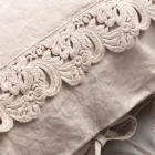 Federa in Lino con Pizzo Armonia e Laccetti in Polvere o Retro - Masone Viadurini