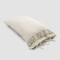 Federa in Lino con Pizzo Poema e Laccetti Burro o Nero Made in Italy - Masone