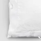 Federa Quadrata in Lino Pesante Bianco e Laccetti Made in Italy - Matero Viadurini