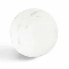 Fermacarte Moderno a Sfera in Marmo Bianco Satinato Italiano, 2 Pezzi - Sphere Viadurini
