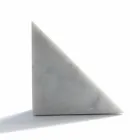 Fermalibro di Design in Marmo Bianco di Carrara Moderno Made in Italy - Tria Viadurini