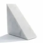 Fermalibro di Design in Marmo Bianco di Carrara Moderno Made in Italy - Tria Viadurini