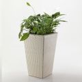 Fioriera Portavaso Outdoor in Polyrattan Intrecciato a Mano – Experia