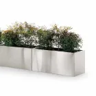 Fioriera Tonda/Rettangolare da Giardino Design in Acciaio Made in Italy - Philly Viadurini