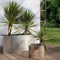 Fioriera Tonda o Rettangolare da Giardino Design in Acciaio Made in Italy - Philly