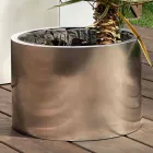 Fioriera Tonda/Rettangolare da Giardino Design in Acciaio Made in Italy - Philly Viadurini