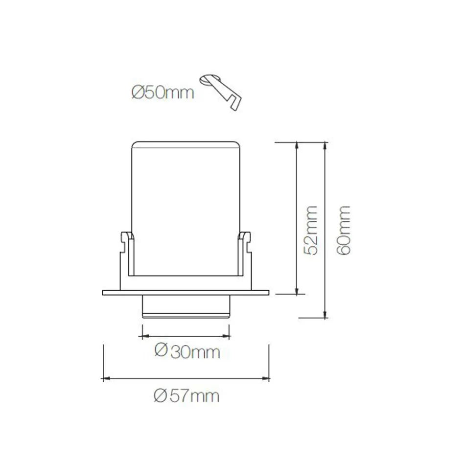 Fotoproiettore Plafoniera Led Orientabile in Alluminio 4 Pezzi - Etrusca Viadurini