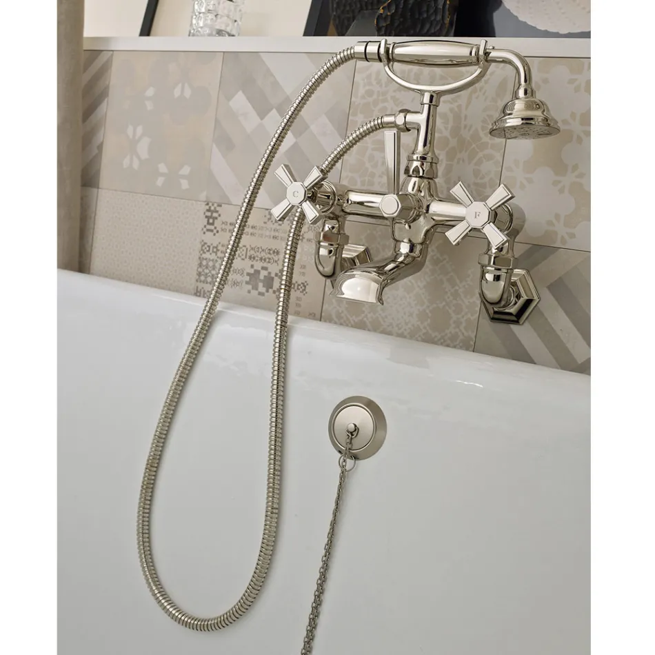 Gruppo Vasca in Ottone Made in Italy, Stile Vintage – Silvana Viadurini