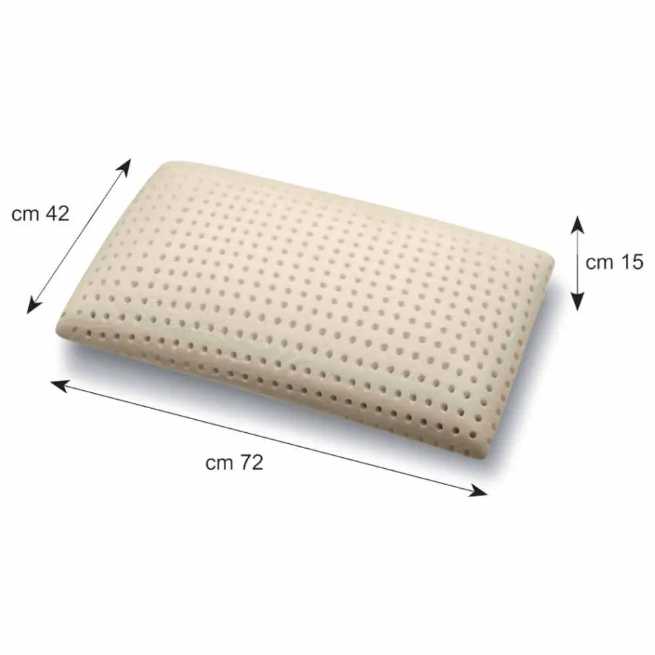 Guanciale in Memory Foam Forato Alto 15 cm Prodotto in Italia – Tolosa Viadurini