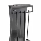 Insieme di 4 Strumenti da Camino in Acciaio di Design Made in Italy - Chandler Viadurini