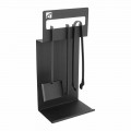 Insieme di Strumenti di Design per Camino in Acciaio Nero Made in Italy - Ostro