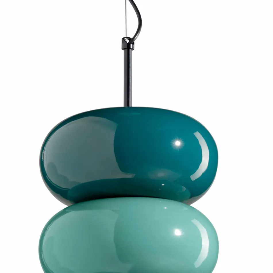 Lampada a 3 Elementi in Ceramica di Diverse Forme Made in Italy - Bumbum Viadurini