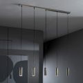 Lampada a 5 Sospensioni in Metallo Made in Italy - Read