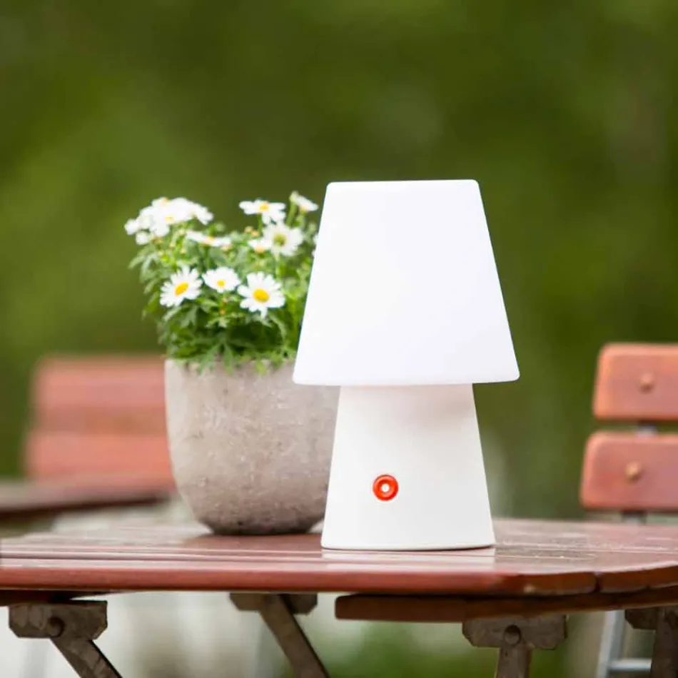 Lampada a LED Ricaricabile in Plastica Colorata da Interno o Esterno - Fungostar Viadurini