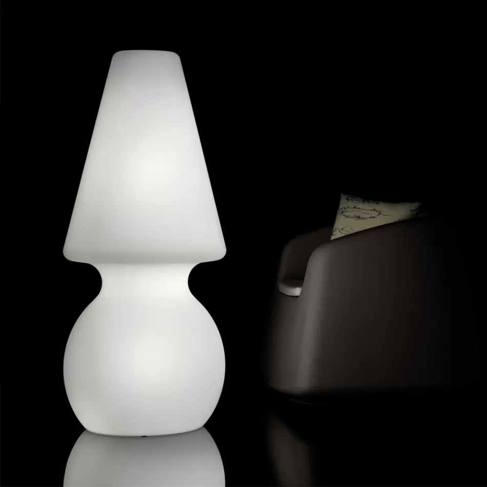 Lampada a Luce Led per Interni in Polietilene Made in Italy - Alvarez Viadurini