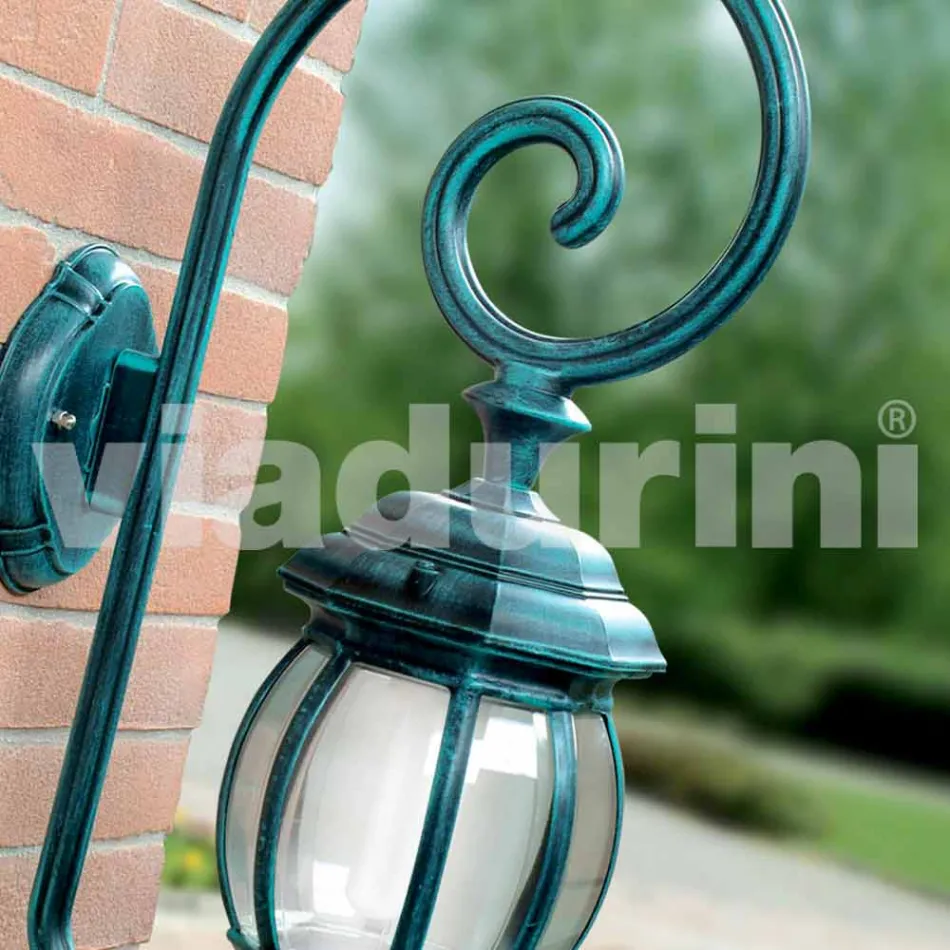 Lampada a muro da esterno in alluminio pressofuso made in Italy, Anika Viadurini