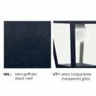 Lampada a muro da giardino in alluminio prodotta in Italia, Kristel Viadurini