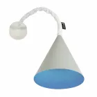 Lampada a muro di design In-es.artdesign Jazz a Cemento verniciata Viadurini
