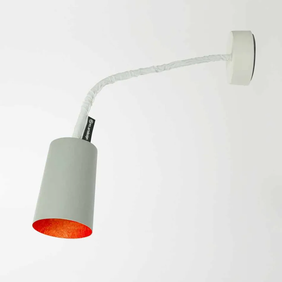 Lampada a muro di design In-es.artdesign Paint a Cemento verniciata Viadurini