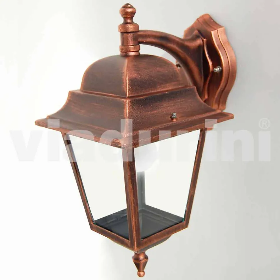 Lampada a parete da giardino in alluminio fatta in Italia, Aquilina Viadurini