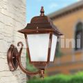 Lampada a parete da giardino in alluminio prodotta in Italia, Aquilina
