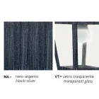 Lampada a parete da giardino in alluminio prodotta in Italia, Aquilina Viadurini
