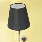 Lampada a Piantana Design in Acciaio, Frassino e Ottone Made in Italy - Pitulla Viadurini