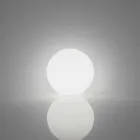 Lampada a sfera terra/tavolo Slide Globo bianco luminoso fatta Italia Viadurini