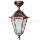 Lampada a Soffitto da Giardino in Vetro e 5 Finiture di Alluminio - Pinako Viadurini