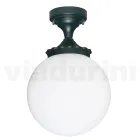Lampada a Soffitto in Alluminio e Acrilico Opale Made in Italy - Trovaantracite Viadurini