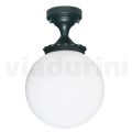Lampada a Soffitto in Alluminio e Acrilico Opale Made in Italy - Trovaantracite