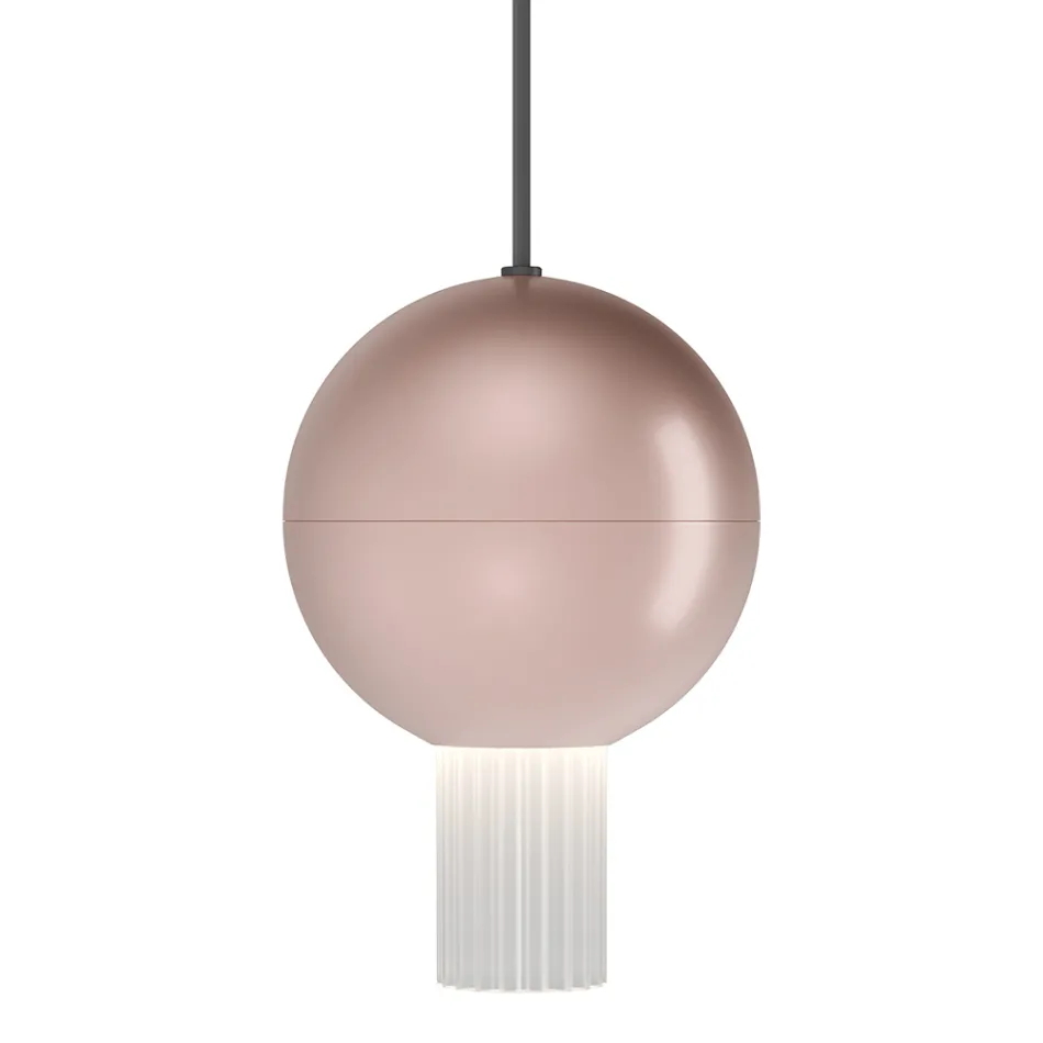 Lampada a Sospensione con Cilindri in Vetro Canneté Made in Italy - Oris Viadurini