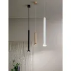 Lampada a Sospensione con Montatura Metallica e Cavi Regolabili - Betulla Viadurini