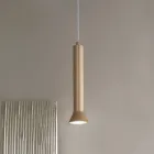 Lampada a Sospensione con Montatura Metallica e Cavi Regolabili - Betulla Viadurini
