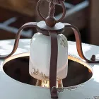Lampada a sospensione country in ceramica e metallo Sara Ferroluce Viadurini