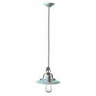 Lampada a sospensione country in ceramica e metallo Sara Ferroluce Viadurini