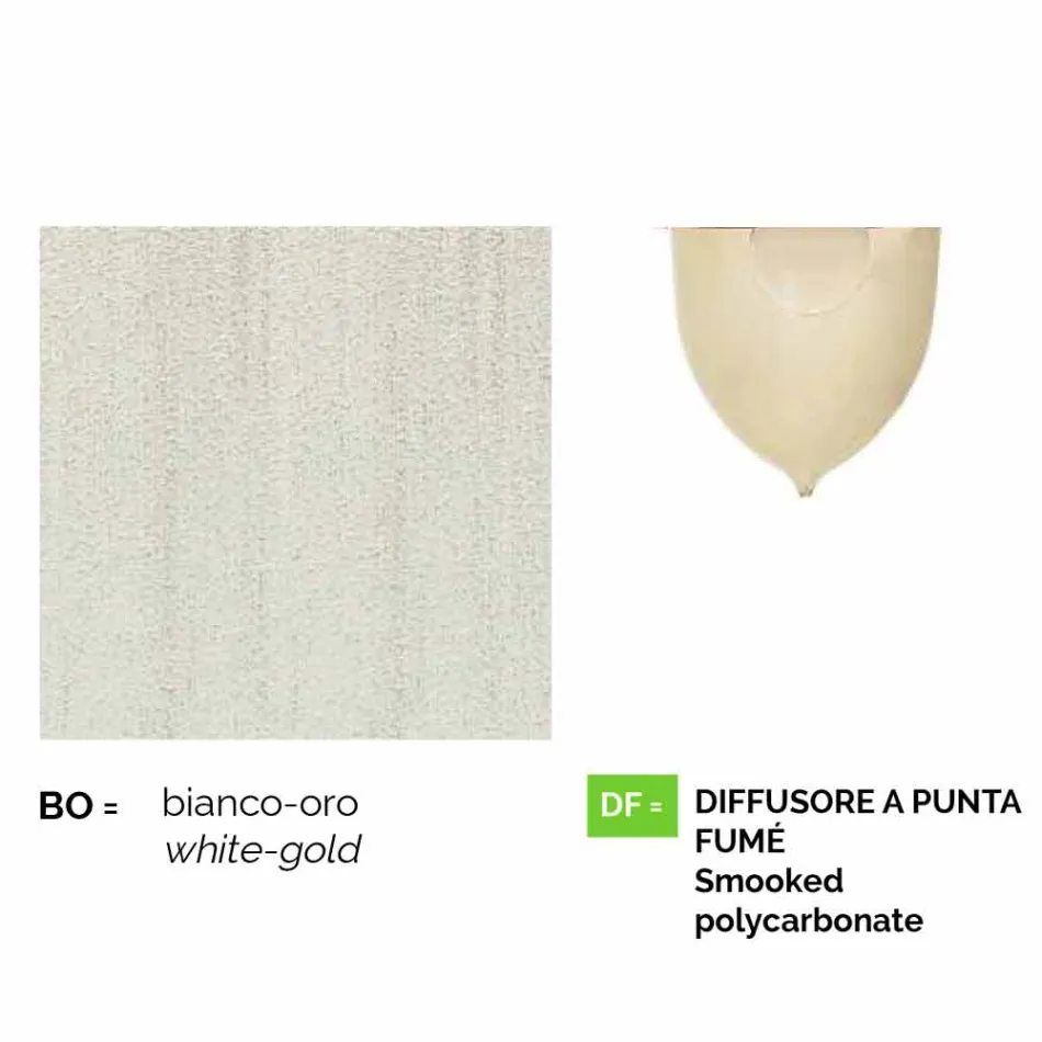 Lampada a sospensione da esterno in alluminio bianco made Italy,Anusca Viadurini