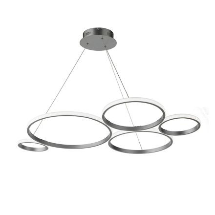 Lampada a Sospensione Design per Soggiorno in Metallo Argento o Oro - Olimpo Viadurini