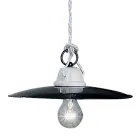Lampada a sospensione design rustico ceramica Ferroluce Potenza Viadurini