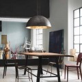 Lampada a sospensione design rustico Ø60 cm Galileo Il Fanale