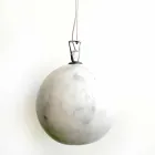 Lampada a Sospensione di Design in Marmo Bianco di Carrara Made in Italy - Panda Viadurini